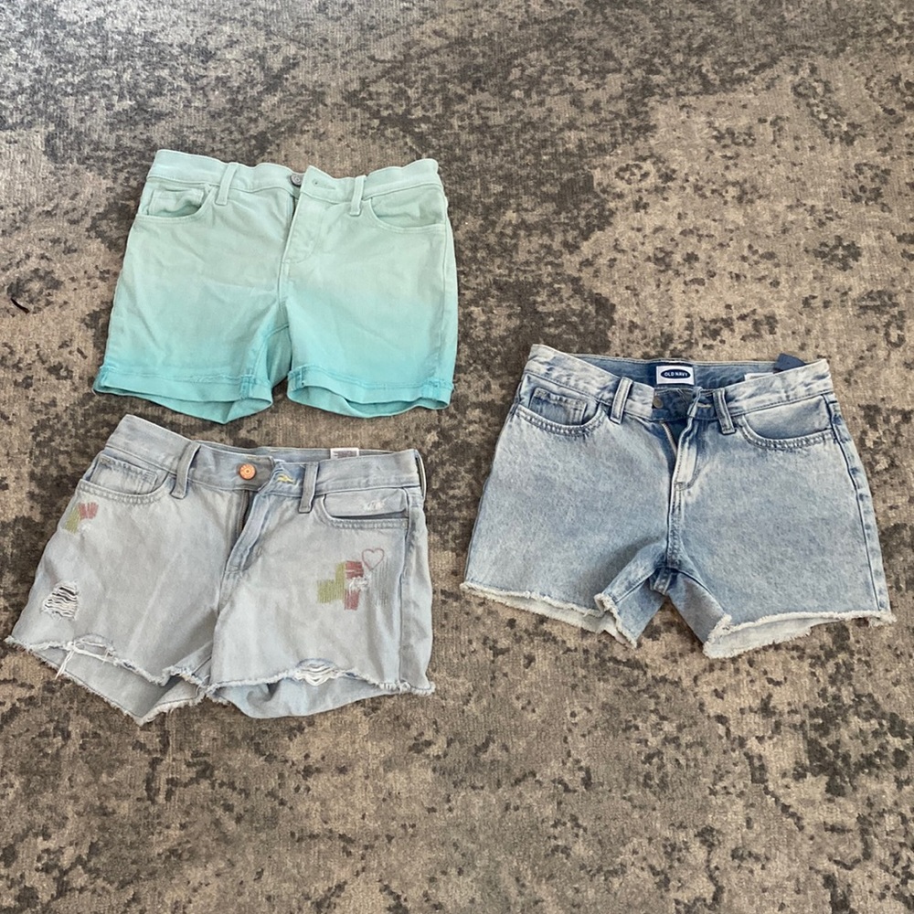 3 Size 12 Girls Old Navy Jean Shorts